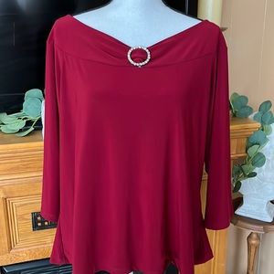 Beautiful burgundy blouse